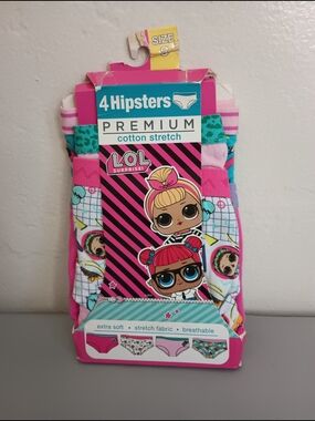 L.O.L. Surprise Girls' Premium Cotton Stretch Hipsters Underwear